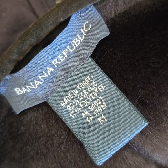 Banana Republic Faux Fur Vest Minimalist Neutral Quiet Luxury Medium Dark Brown - Picture 7 of 7
